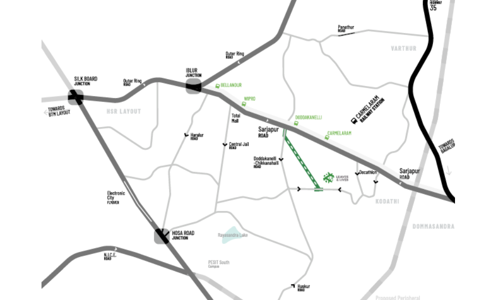Assetz Leaves and Lives Location Map Image