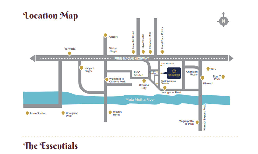 Bhaktamar Residency Location Map Image