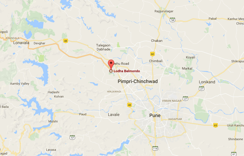 Lodha Belomonde Pune Cross Sale Location Map Image