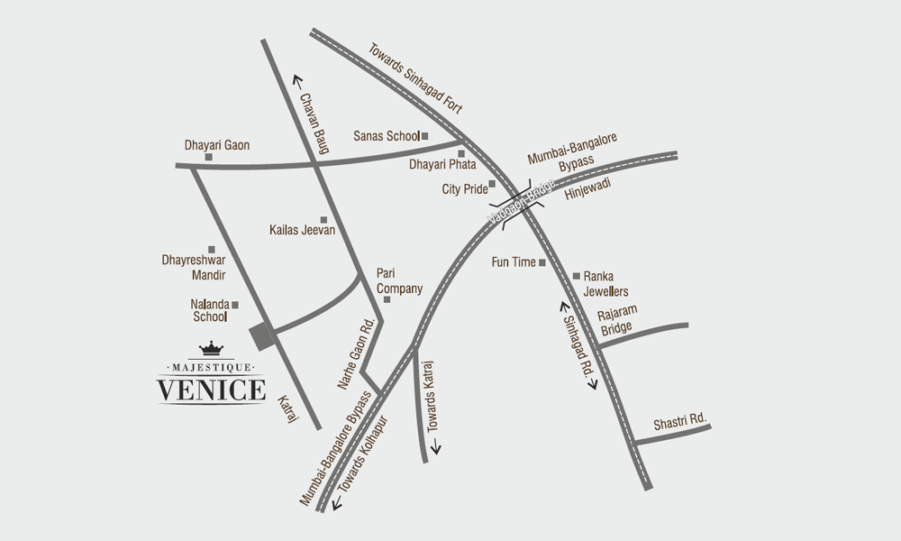 Majestique Venice Location Map Image