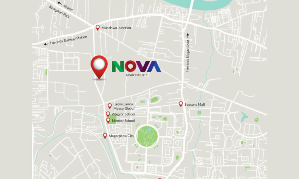 Magarpatta Nova Location Map Image