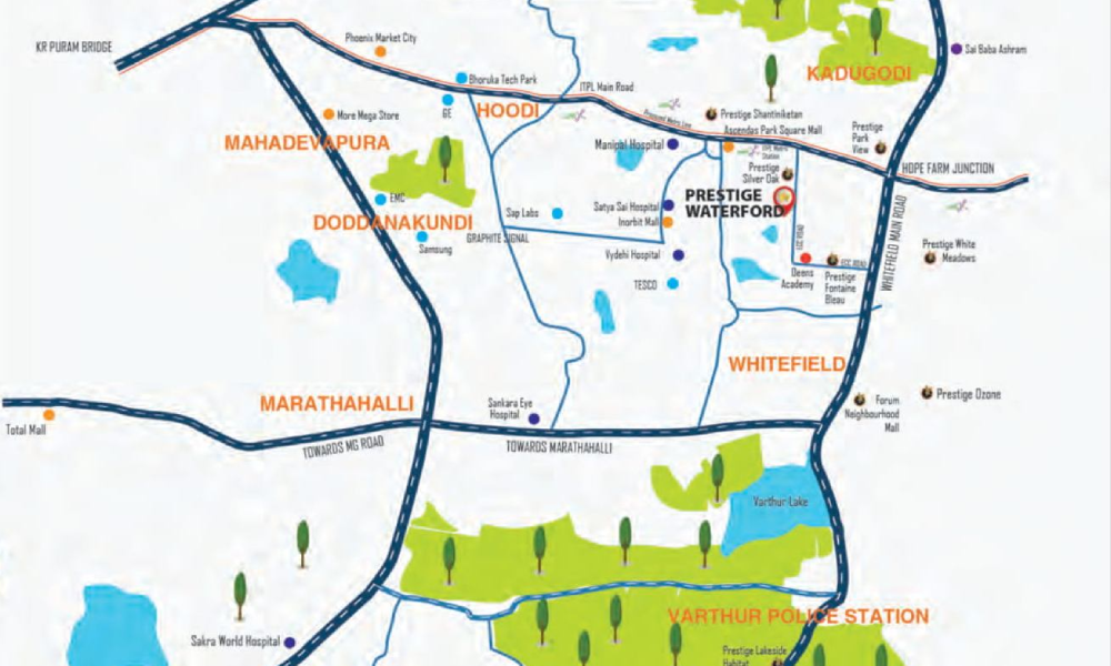 Prestige Waterford Location Map Image