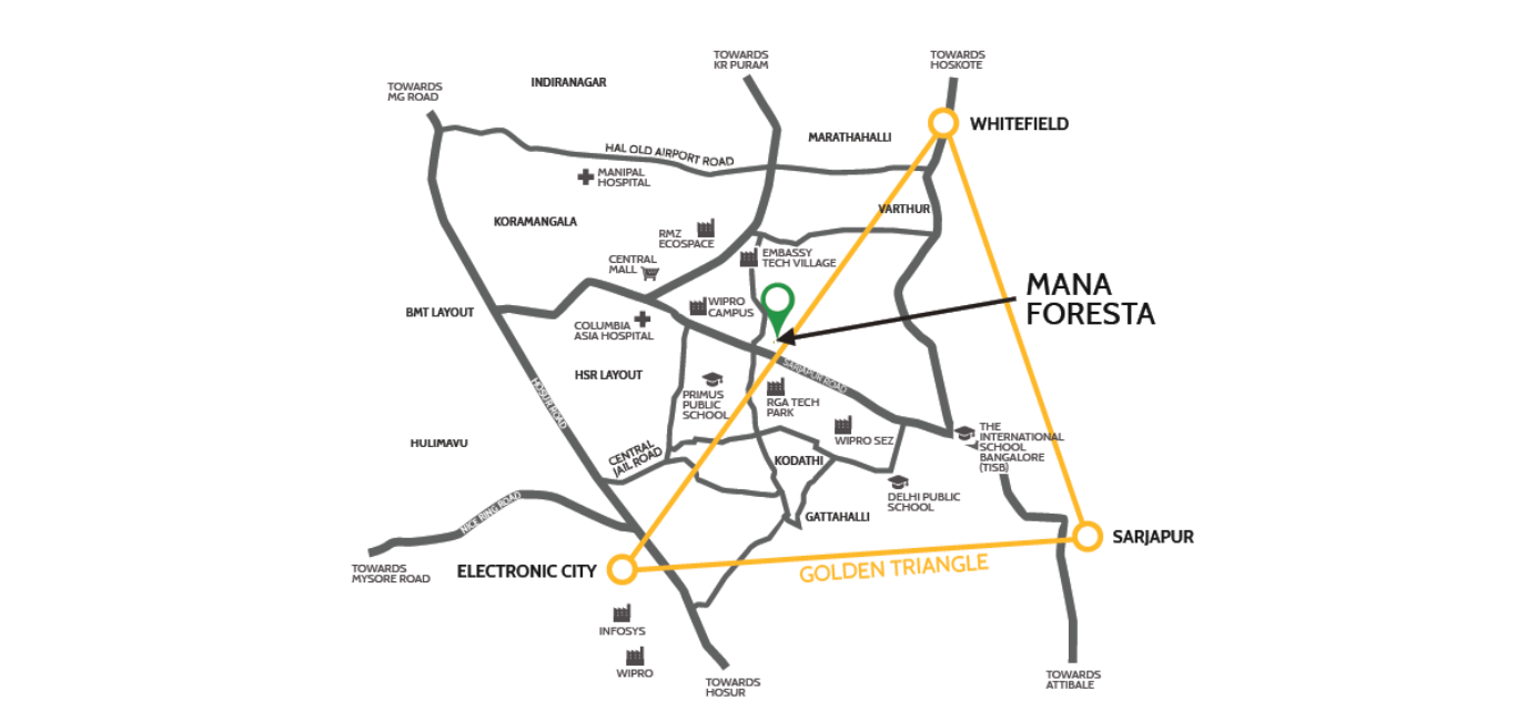 Mana Foresta Location Map Image