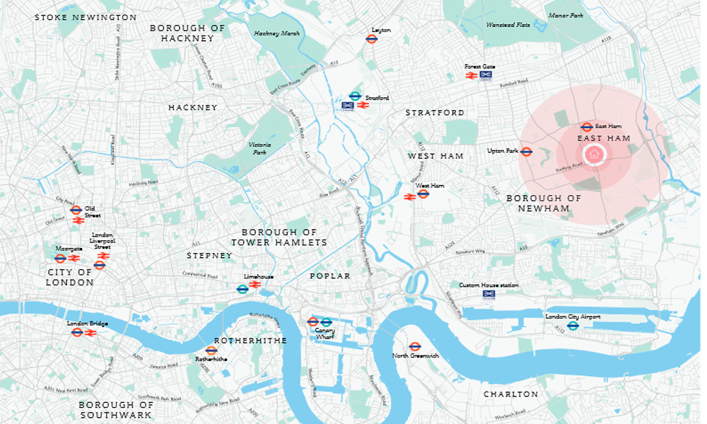 New Market Place Location Map Image