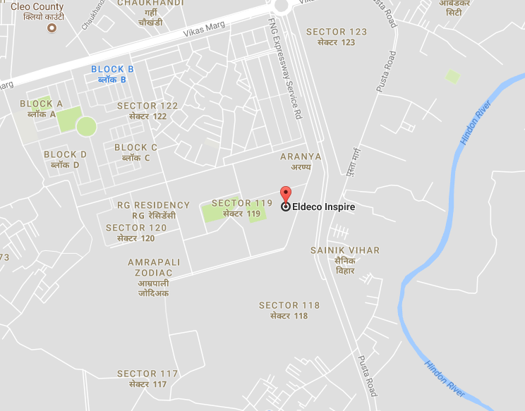 Eldeco Inspire Location Map Image