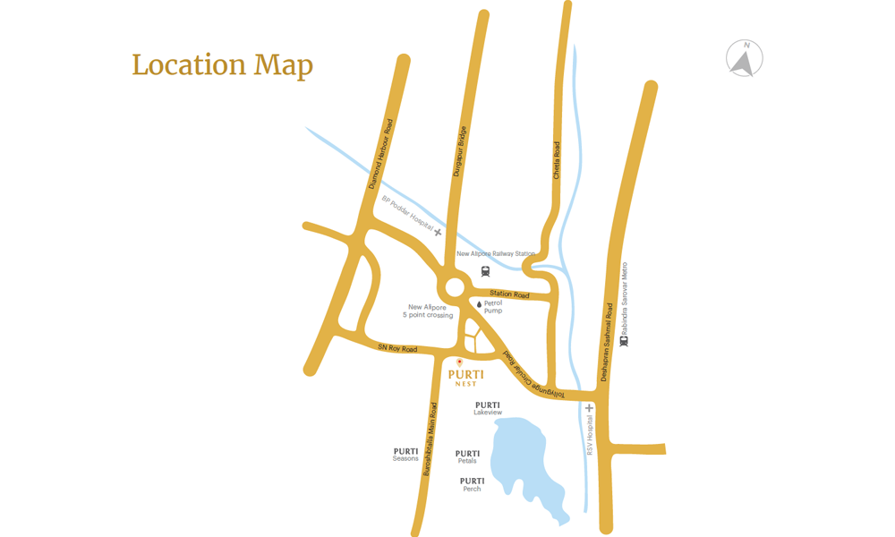Purti Nest Location Map Image