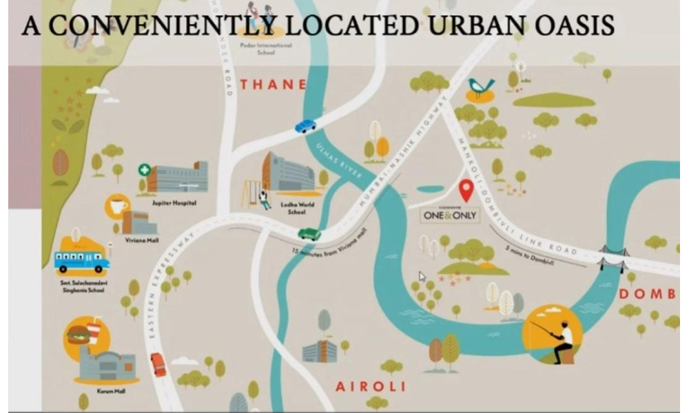 Lodha Plots Location Map Image