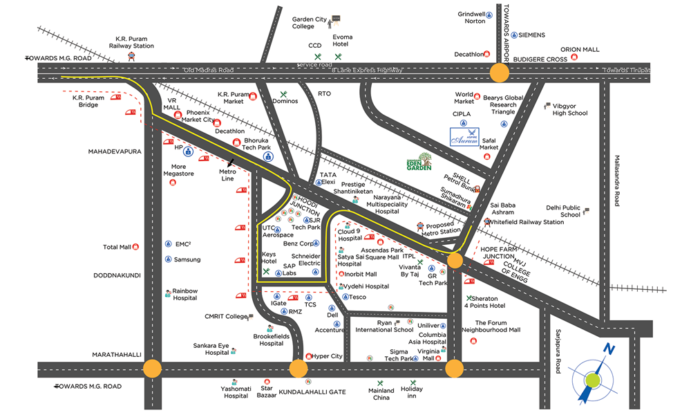 Sumadhura Aspire Aurum Location Map Image