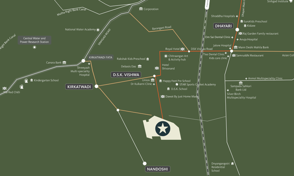 Skyi Star City Location Map Image