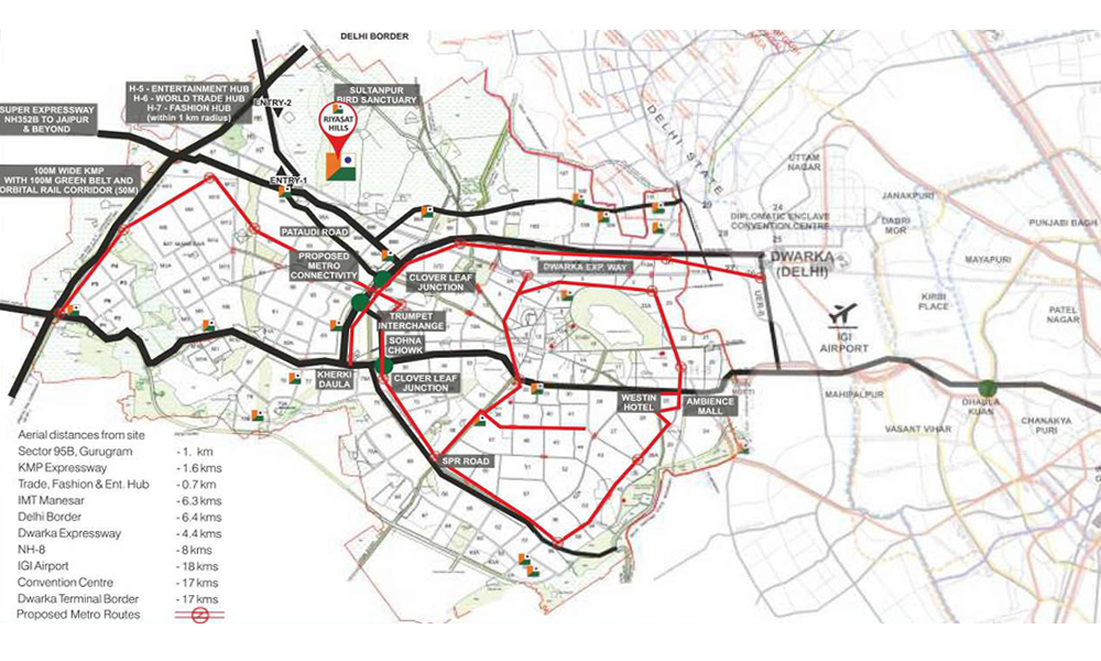 Raheja Riyasat Hills Location Map Image