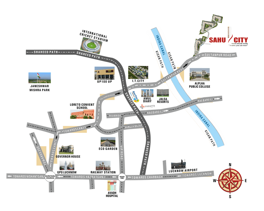 Sahu City Pearl Location Map Image