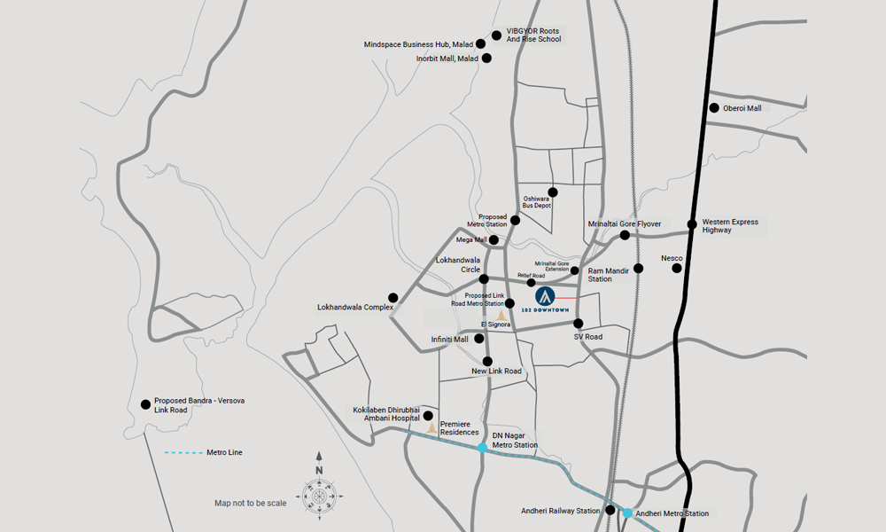 Antalya 102 Downtown Location Map Image