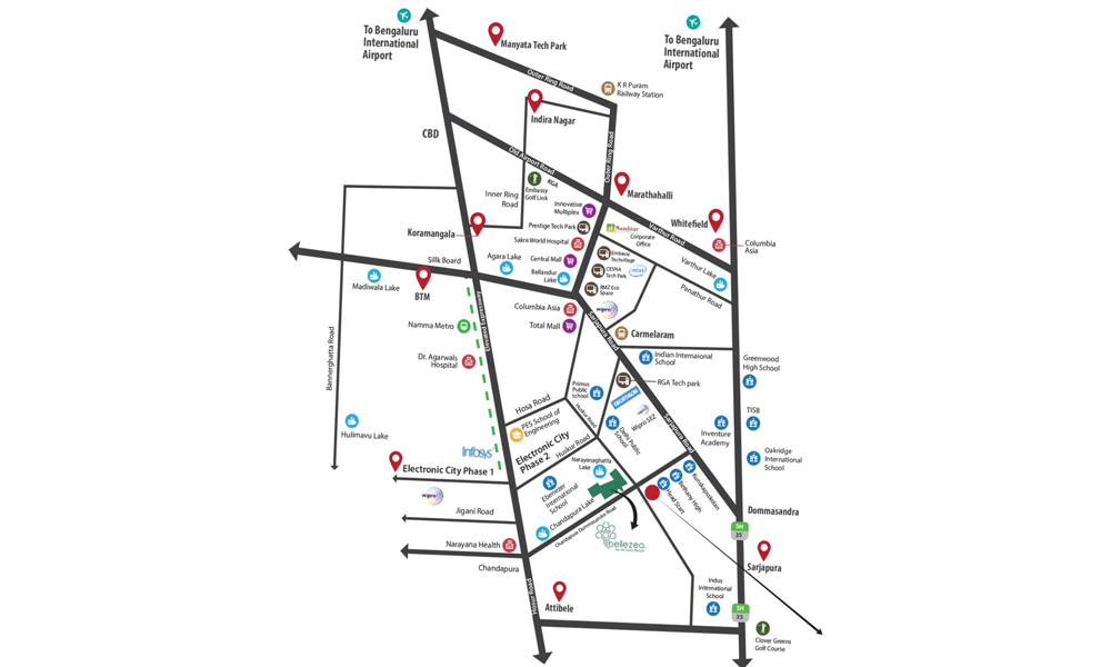 Nambiar Ellegenza Location Map Image