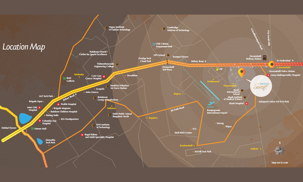 Merusri Serene Location Map Image