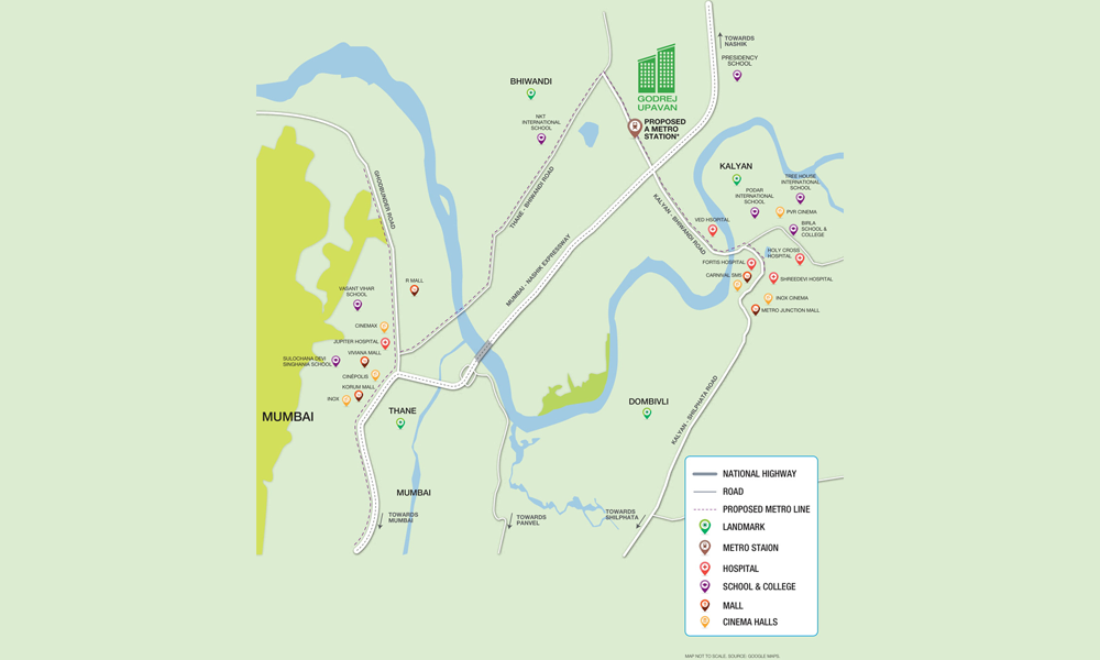 Godrej Upavan Location Map Image