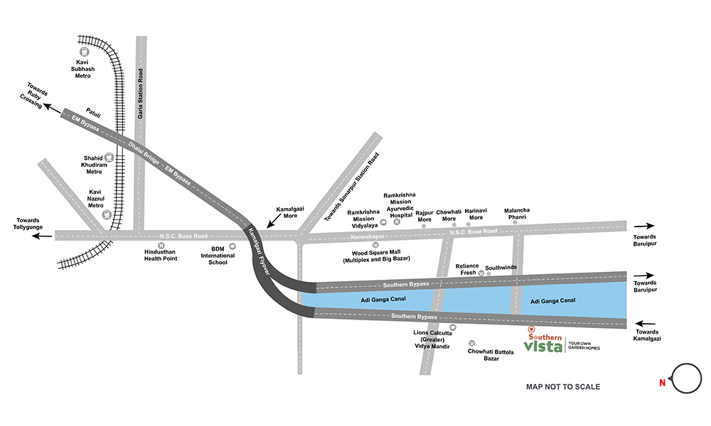 Southern Vista Location Map Image