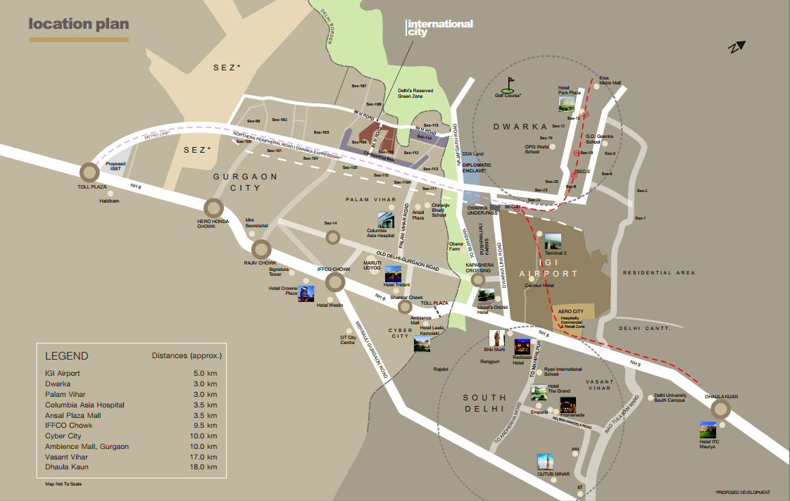 Sobha Ltd. Sobha International City Location Map Image
