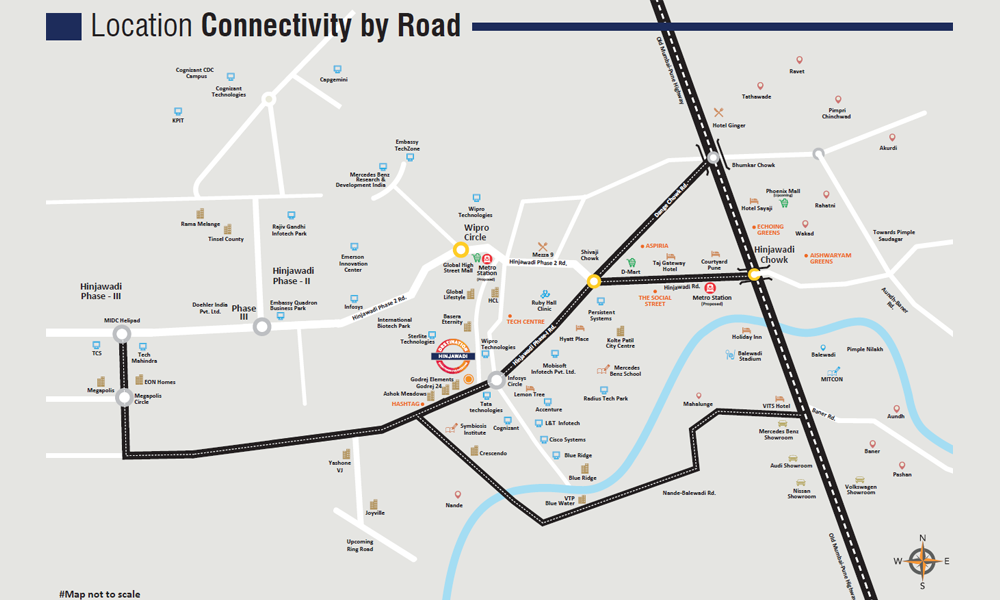 Destination Hinjawadi Location Map Image