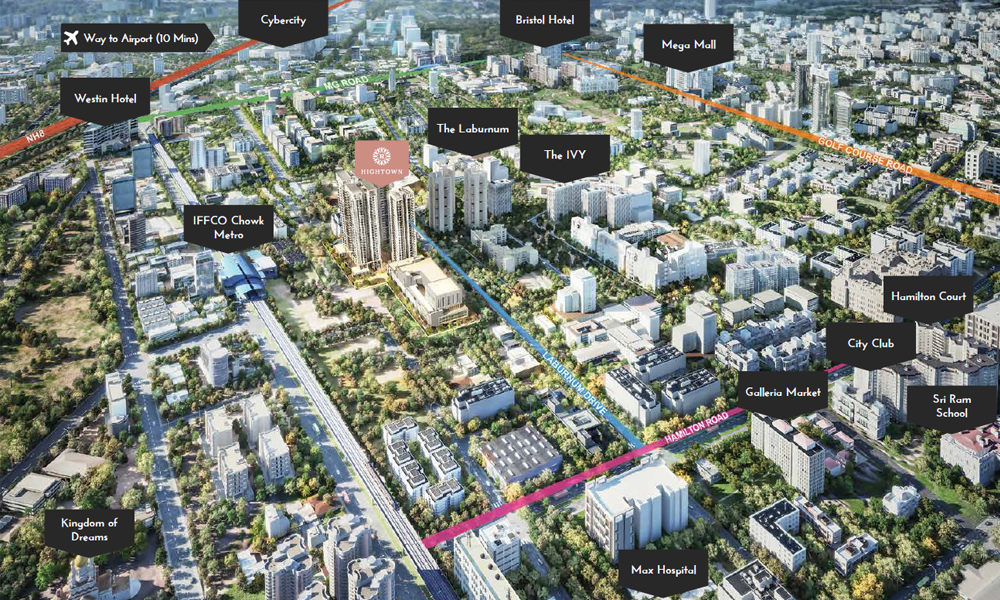 Silverglades Hightown Residences Location Map Image