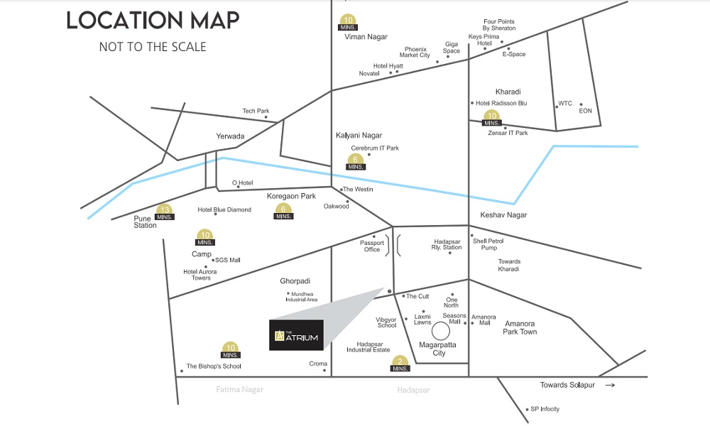 The Atrium Location Map Image