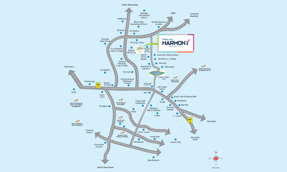 Ramky One Harmony Location Map Image