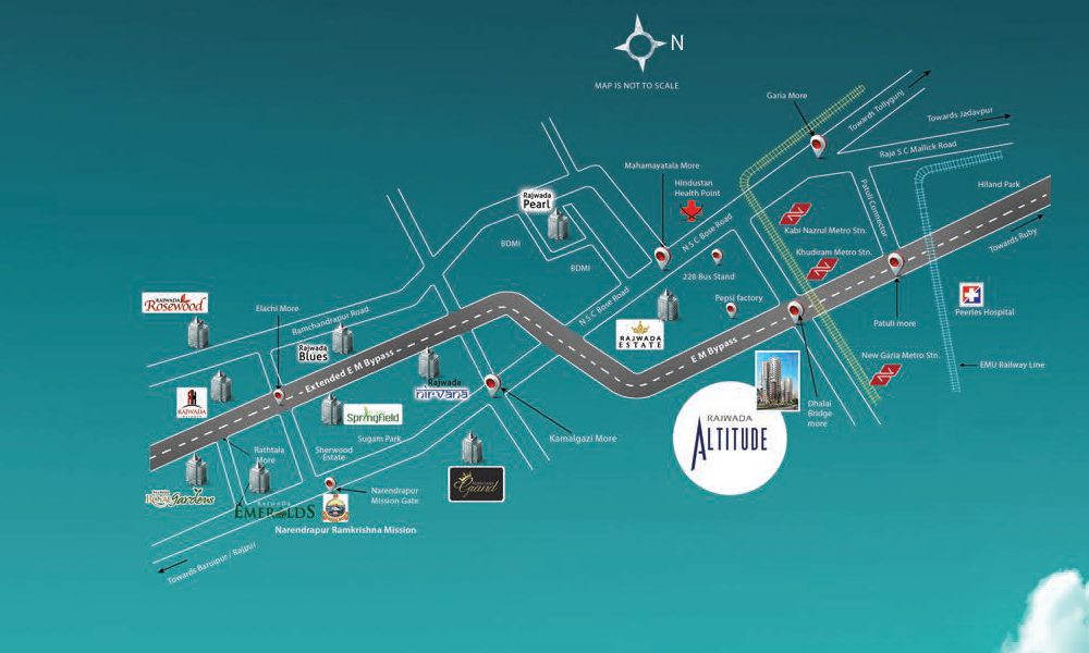 Rajwada Altitude Location Map Image