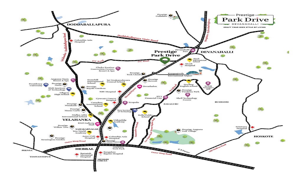 Prestige Park Drive Location Map Image