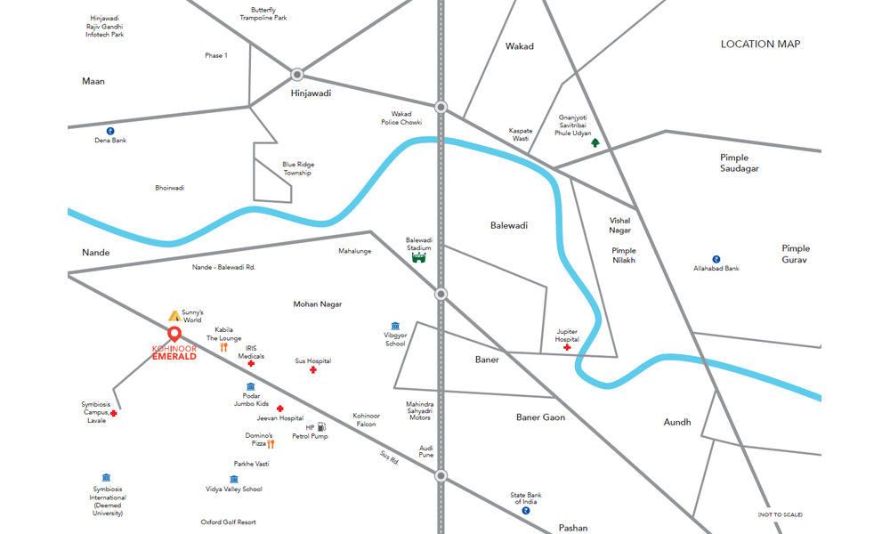 Kohinoor Emerald Location Map Image