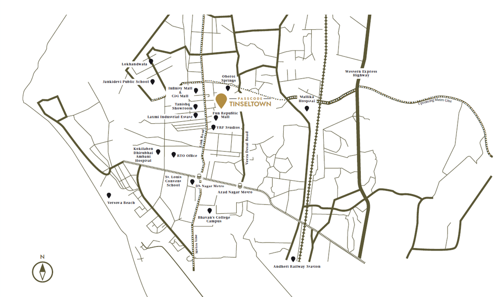 Passcode Tinseltown Location Map Image
