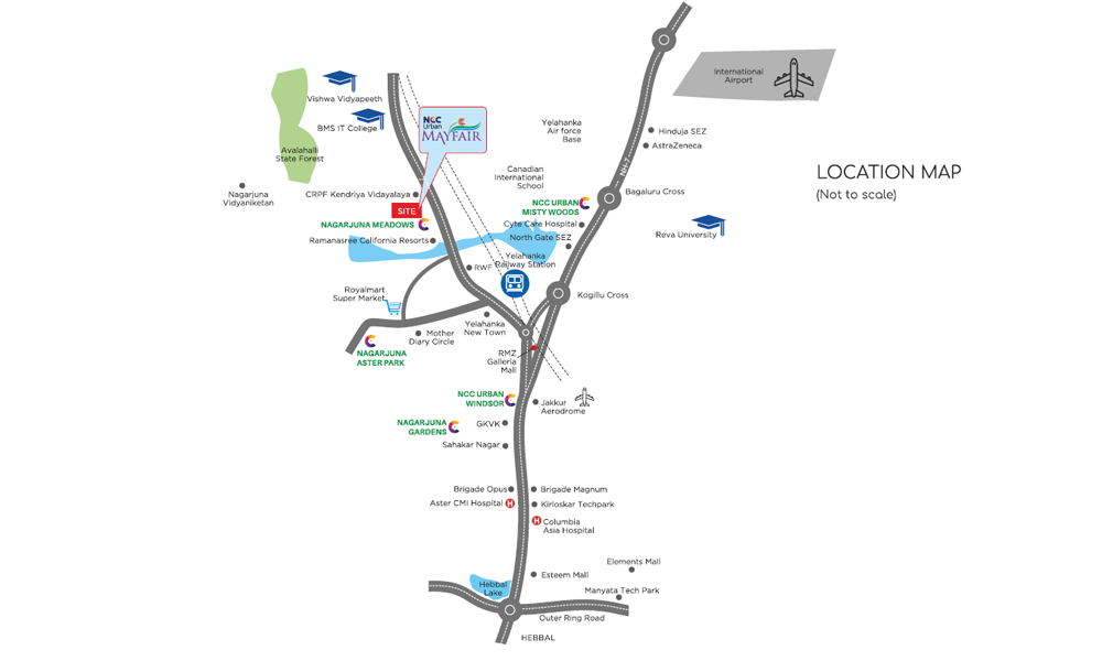 NCC Urban Mayfair Location Map Image
