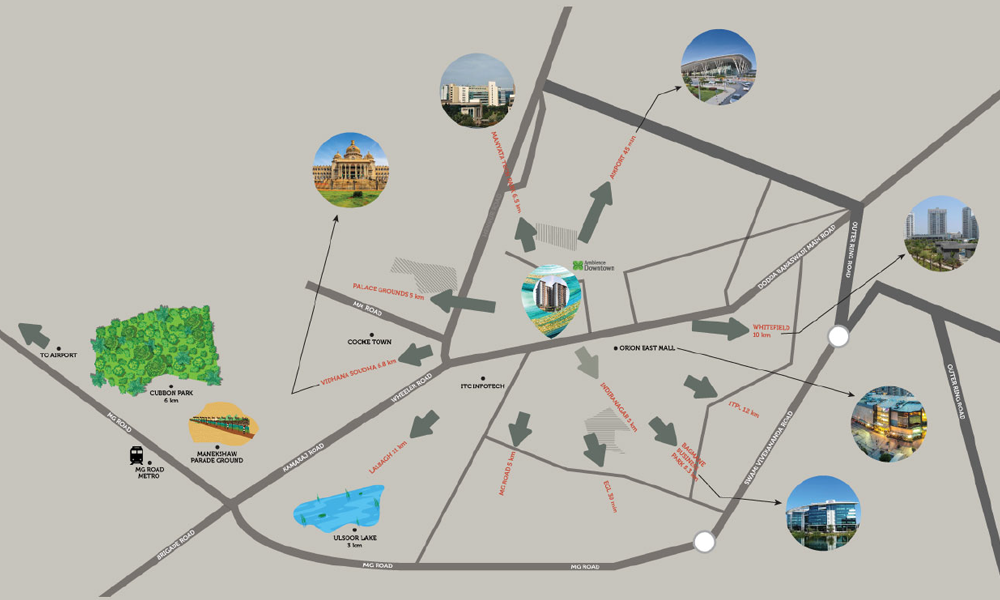 Ambience Downtown Location Map Image
