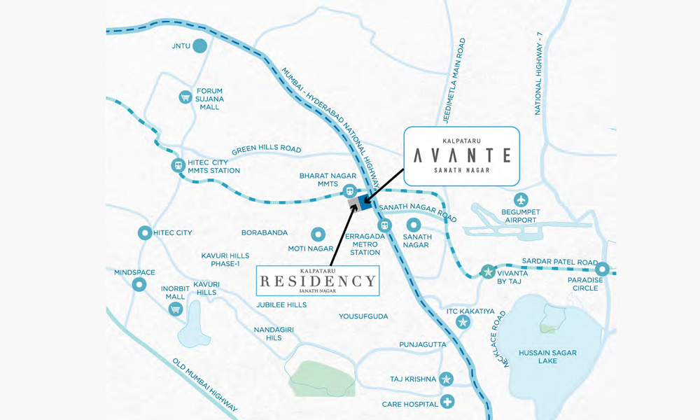 Kalpataru Avante Location Map Image