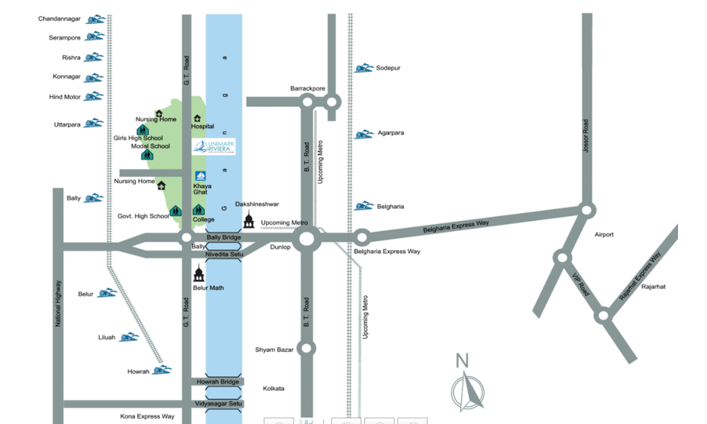 Unimark Riviera Location Map Image