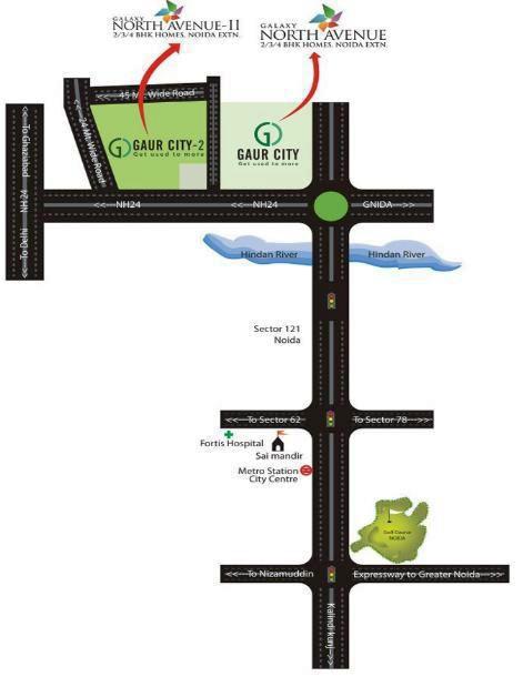 Galaxy North Avenue 1 Location Map Image