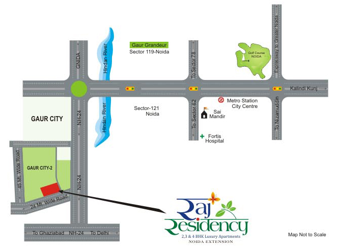 Addela Raj Residency Location Map Image