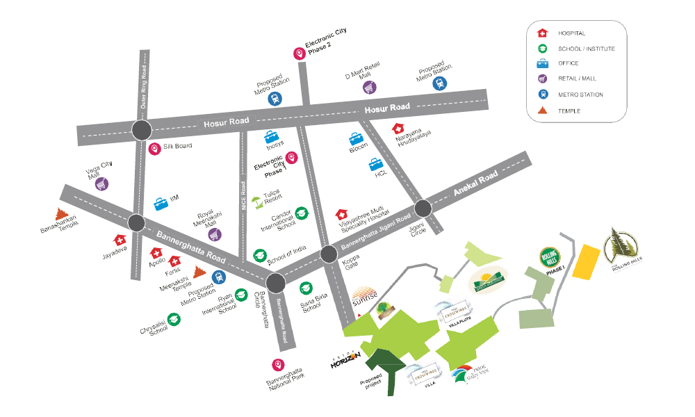 Pride Rolling Hills Location Map Image