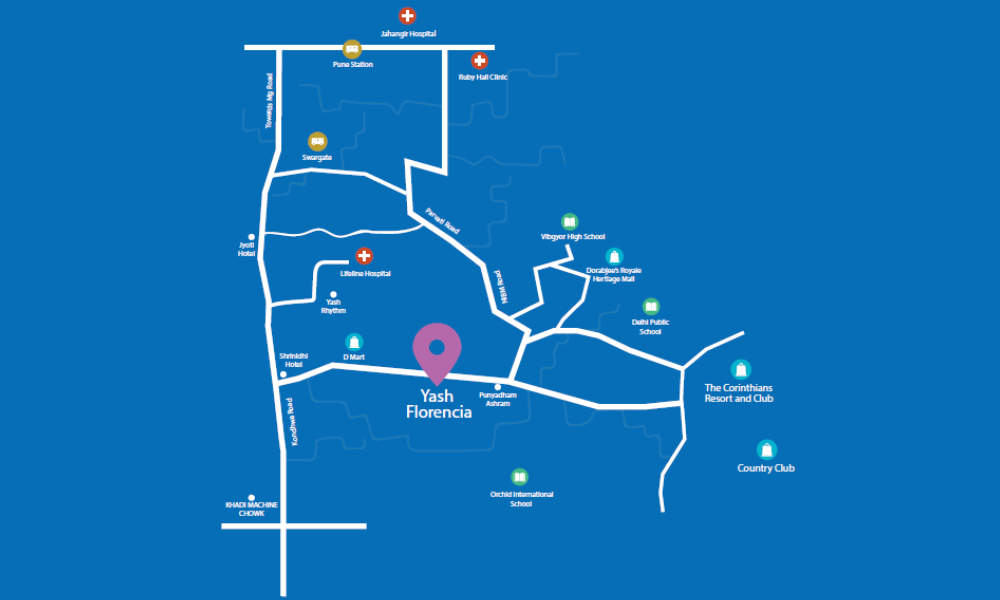 Yash Florencia Location Map Image