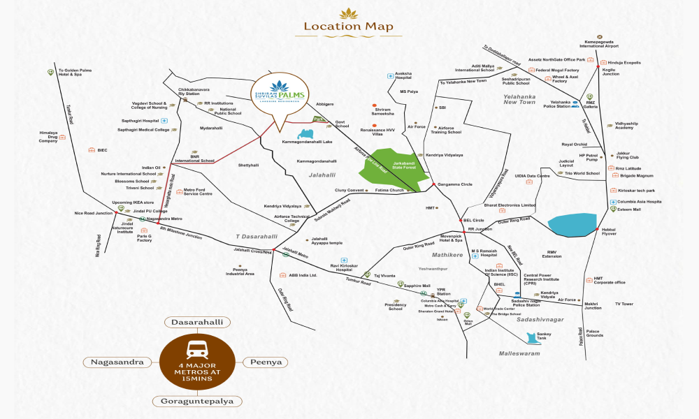 Shriram Suvilas Palms Location Map Image