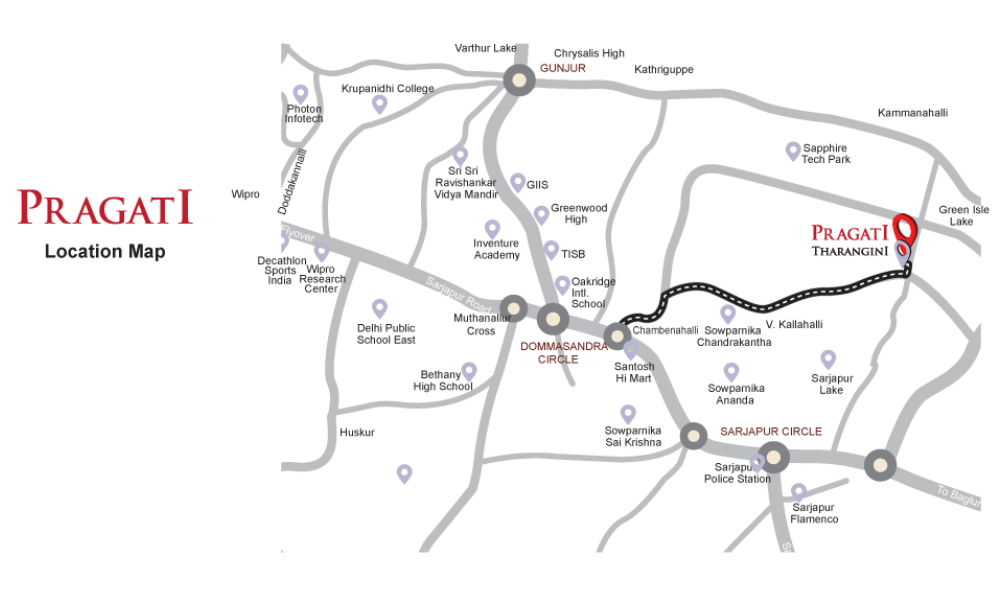 Sowparnika Pragati Location Map Image