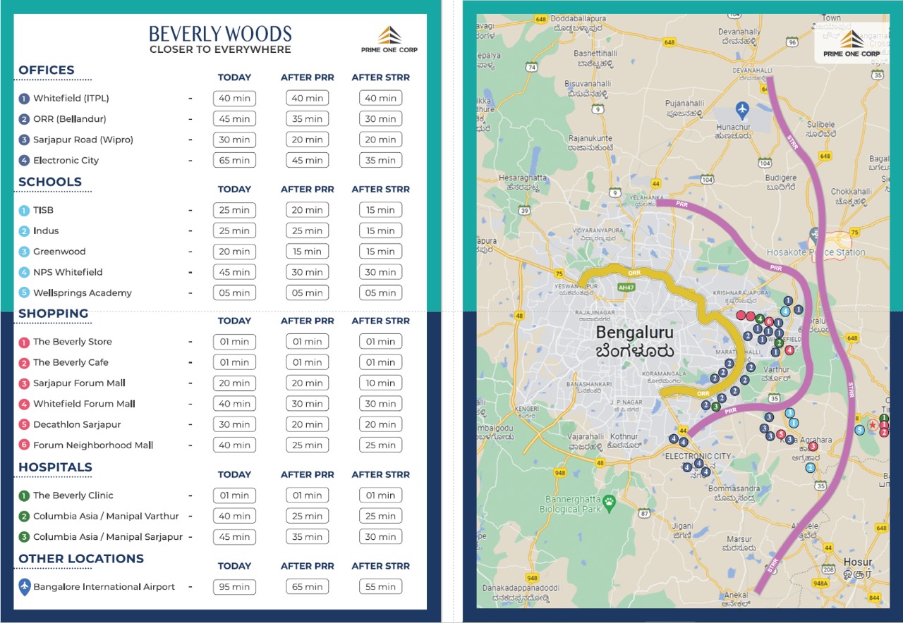 Beverly Woods Location Map Image