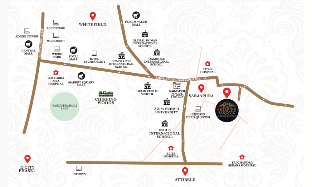 Chirping Grove Location Map Image
