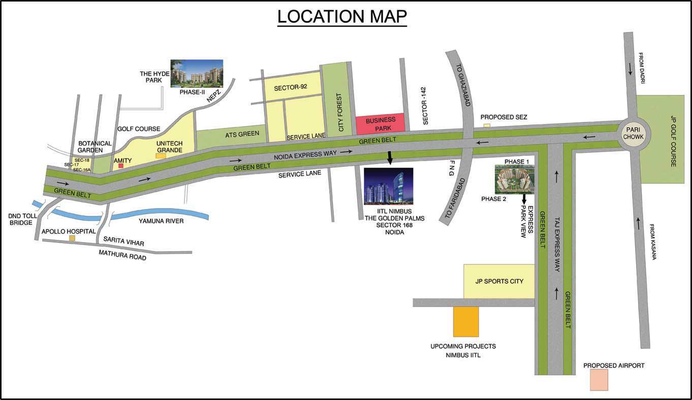 Nimbus The Golden Palm Location Map Image