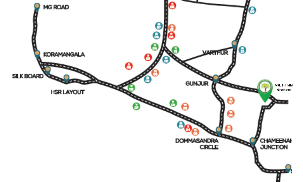 VSL Srinidhi Greenage Location Map Image