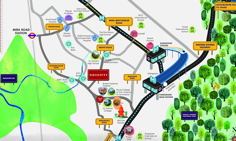 Kalpataru Srishti Location Map Image