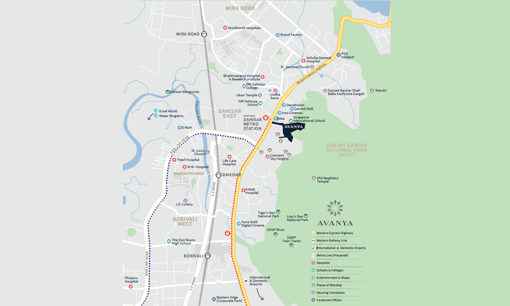 Dynamix Avanya Location Map Image