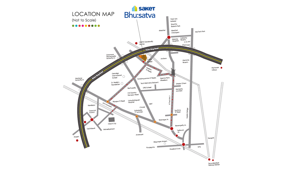 Saket Bhu Satva Location Map Image