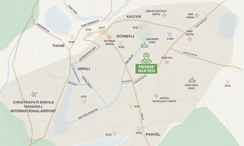 Puravankara Palmvista Location Map Image