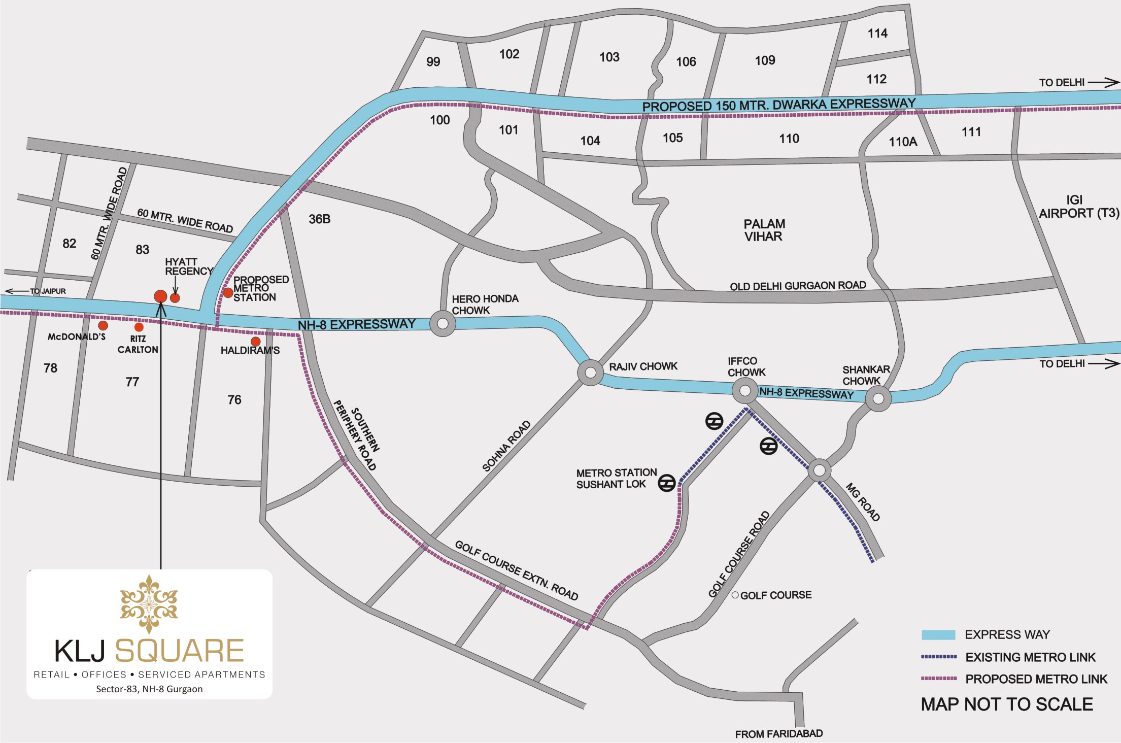 KLJ Square Location Map Image