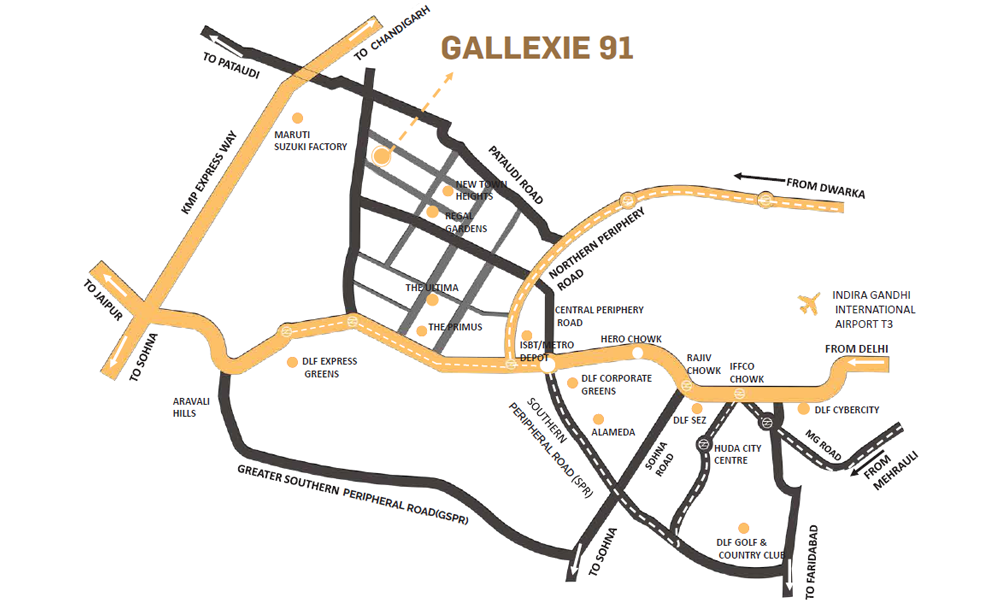 Gallexie 91 Location Map Image