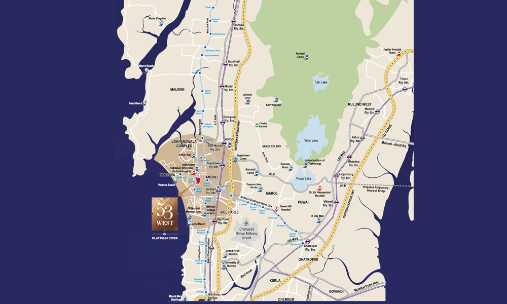 Platinum 53 West Location Map Image
